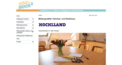 Desktop Screenshot of hochlland.de