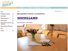 Tablet Screenshot of hochlland.de